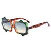 Personality irregular sunglasses men's and women's square fashion gradual change anti-ultraviolet sunglasses new