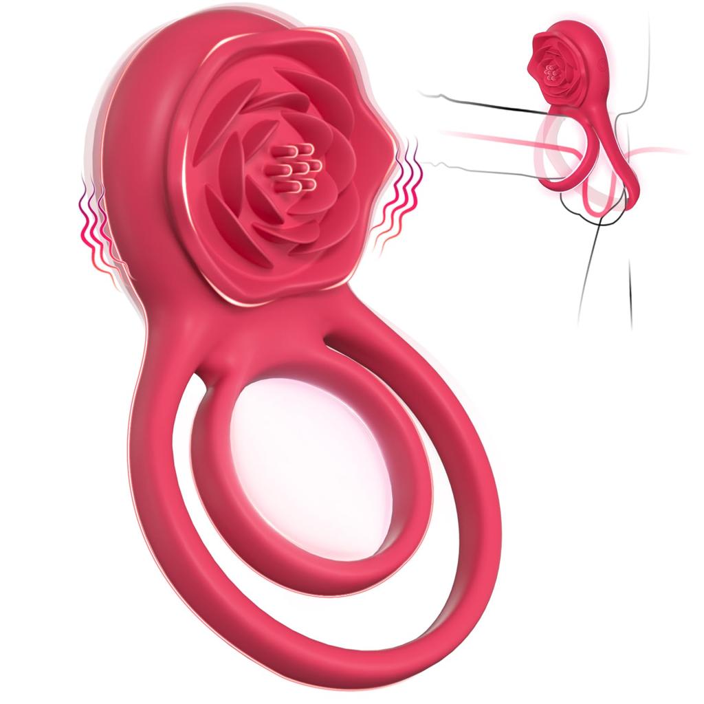Cockring Couple Vibrator with Dual Motor Wireless Cock Penis Ring Adult Sexy Toys for Men Delay Ejaculation Penisring Vibrating