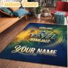 Custom Name Jazz Basketball Team Rug Office Rug Chair Mat Non Slip Carpet Rugs for Bedrooms Dining Room Living Room Home Decor Gifts