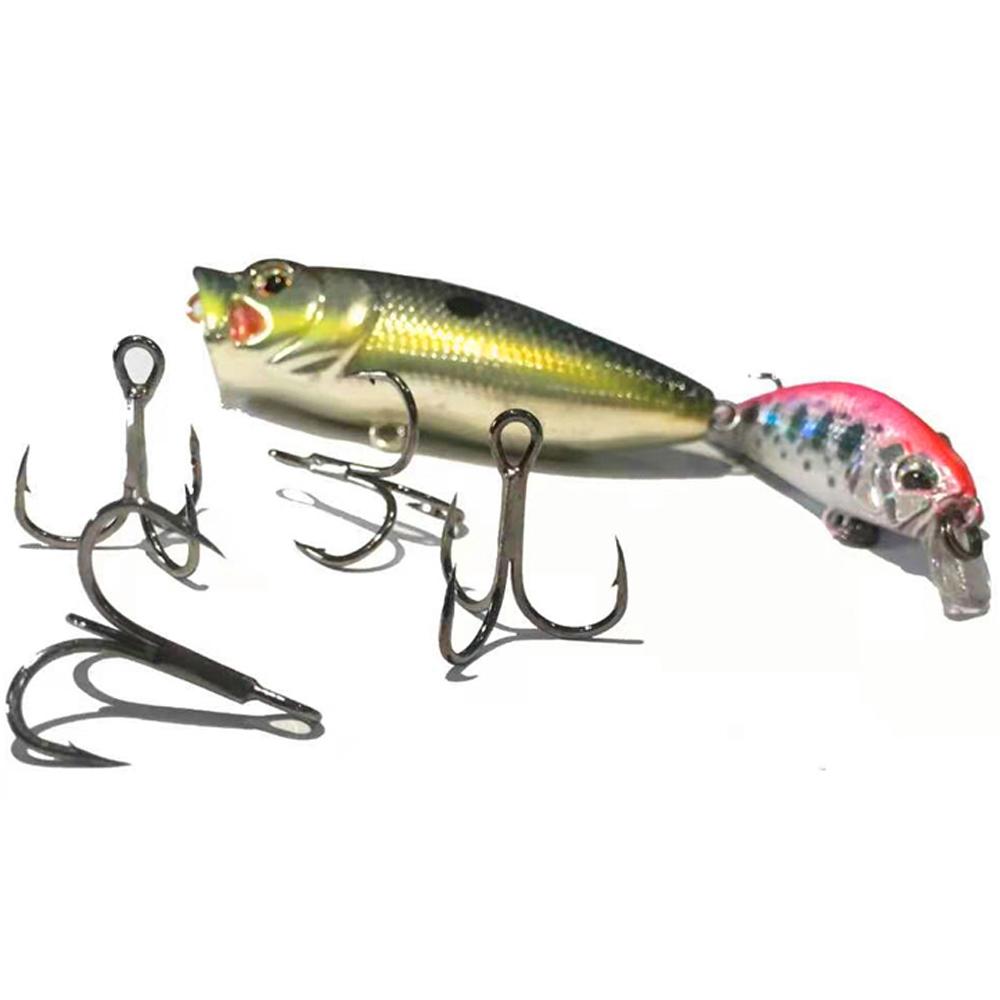 100PCS/box Carp Fishing Treble Hooks 12#-3/0# Optional High Carbon Steel Barbed Hook Set Super Sharp for Lure Accessories Tackle 260319