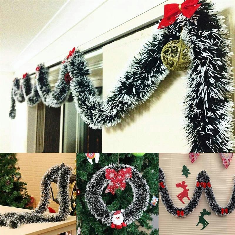 

Люкс 2м (6.5ft) Украшения из мишуры на елку Рождественская гирлянда