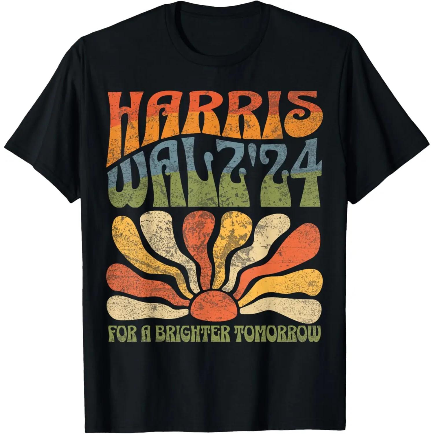 

Harris Waltz 2024 Election Kamala Harris Tim Waltz 2024 T-Shirt Y2k Clothes Women Clothing Tee Shirt Femme Camisetas 82948 S чёрный