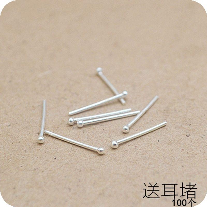 

Women s Anti-Blocking Sleep No Need to Take off Silver Stud Earrings 8 Super adzuki bean earrings (small, small, small)