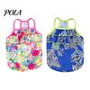 Breathable Dog Clothing Floral T-Shirt, Sleeveless Girl Shirt, Double-Layered Ruffle Double-layer Shirt Female Pet Outfit for Small Dogs Summer