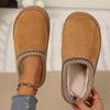 Cotton Slippers for Couples Indoor, Home Plush Winter Home Anti Slip Women's Warm Men's Slippers Autumn and Winter