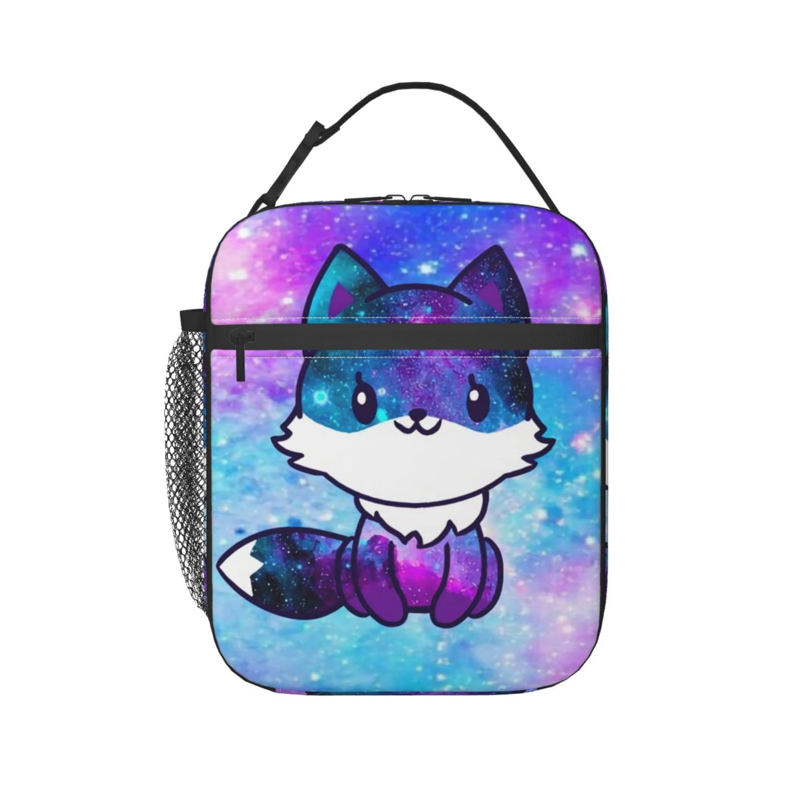 

Galaxy Fox Insulated Lunch Box Bag Portable Lunch Tote for Women Men Kids