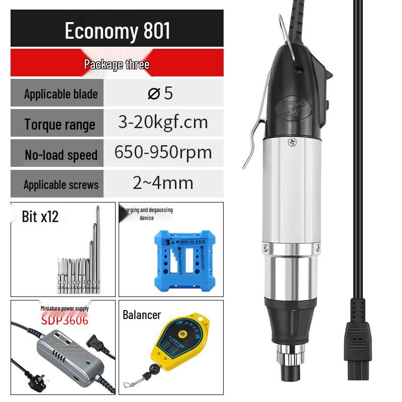 220V Electric Screwdriver for Home & Device Repair - Straight Handle for Phones & Laptops