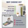 Coffee Pods Holder Compatible for 24 Nespresso Vertuo Pods, Adjustable Capsule Organizer for 37-58mm/1.46-2.28inch K-Cups Pods, Ideal Space Saving