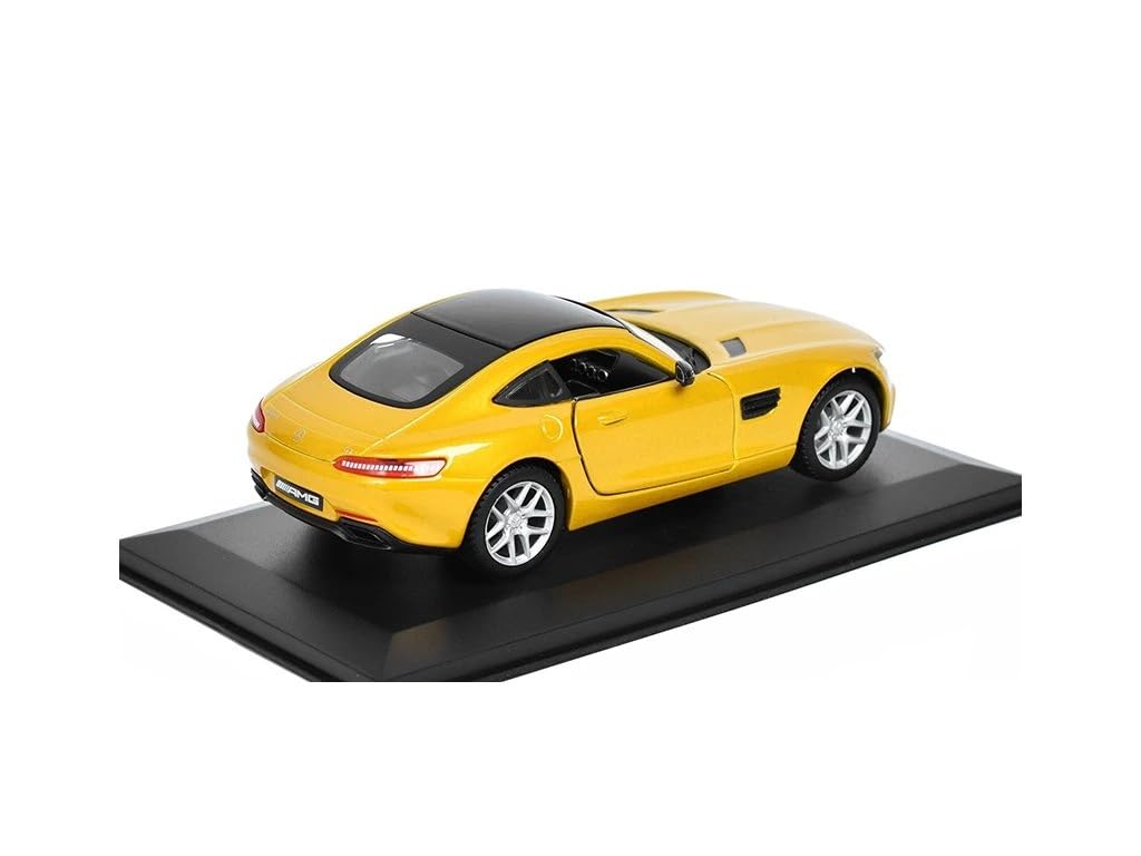 Bburago Mercedes-Benz Diecast Car 1/32 Scale Benz AMG GT (C190) 2016 (Yellow) [Parallel Import]