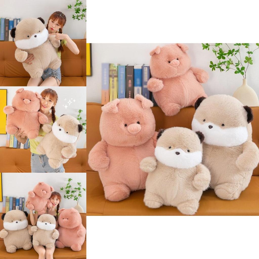 Adorable Plush Beaver Pig Animal Doll For Girls Decorative Pillow Gift