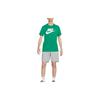 Nike Letter Logo Sports Crewneck Casual Short Sleeve T-Shirt for Men in Green