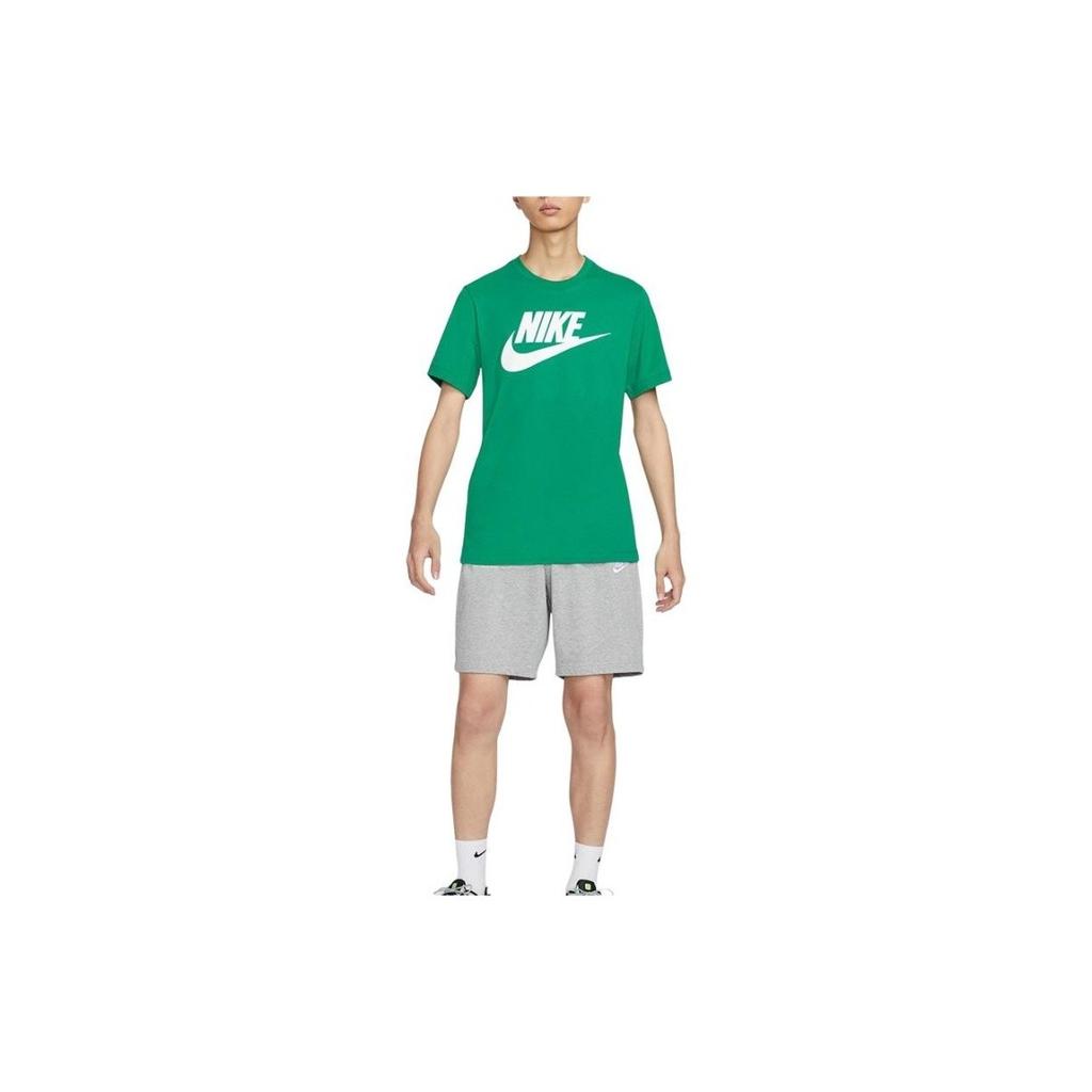 Nike Letter Logo Sports Crewneck Casual Short Sleeve T-Shirt for Men in Green