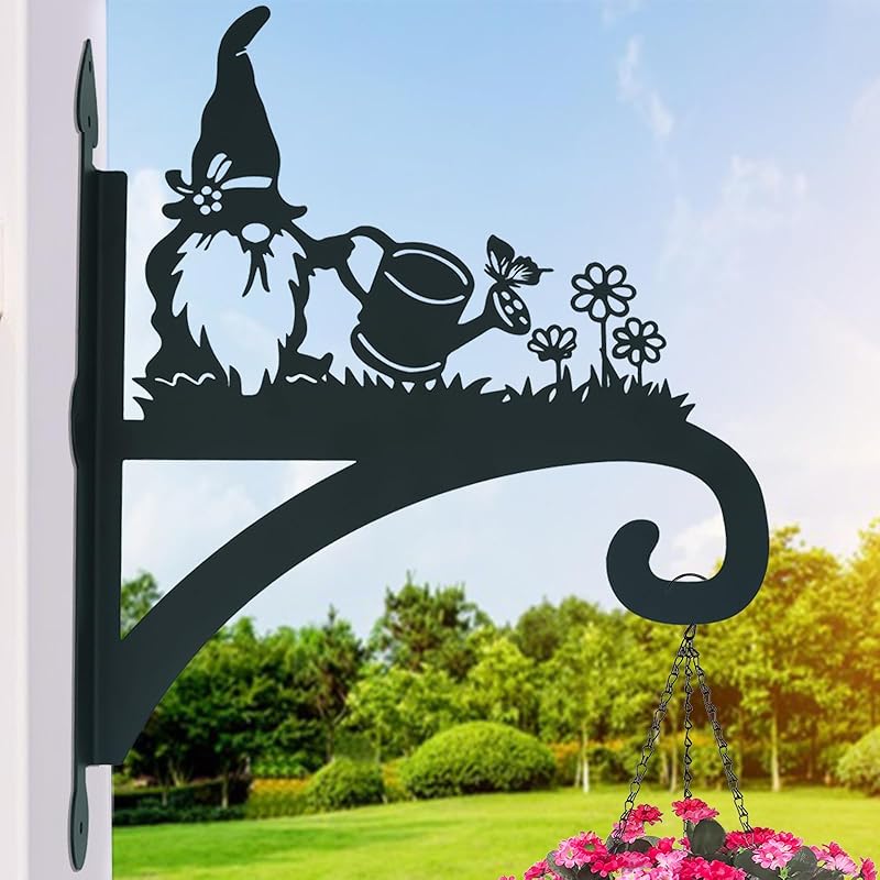 Hanging Plant Hanger Bracket Plant Hooks for Hanging Baskets Heavy Duty Decorative Hummingbird Silhouette Wall Mounted Hanging Plant Hangers Outdoor