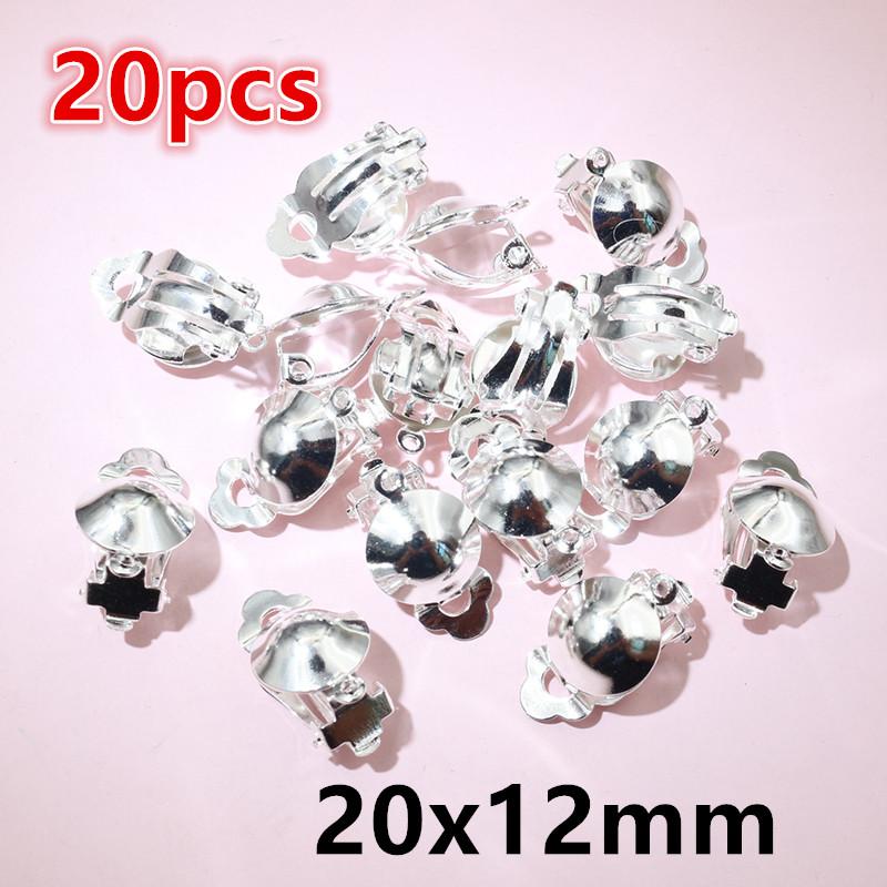 20-50pcs Fashion Bronze Rhodium Gold Silver Plated French Earring Hooks Wire Settings DIY Jewelry Making Findings Accessories
