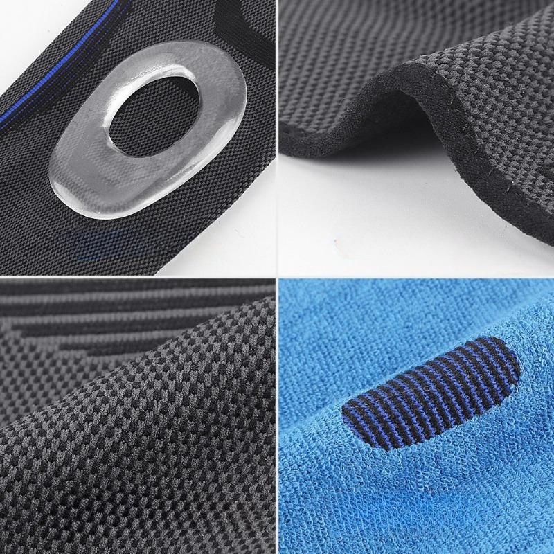 Outdoor Fitness Cycling Running Patella Knee Knitting Sports Breathable Straps Non-slip Knee Pads Silicone Cover Protector