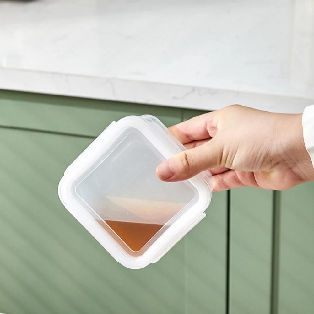 Plastic Storage Box Food Transparent Organizer 350ml Storage Box Film Food Storage For Keep Fresh for Kitchen Vegetable Fruit