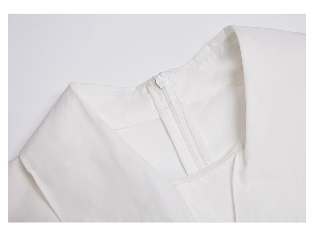 Elegant Early Spring Lace-up Cotton Shirt, Long Sleeve Versatile Fashion Top