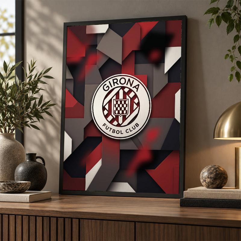 Girona FC Diamond Painting Kit 5D Full Drill DIY Diamond Mosaic Wall Art Home Decor