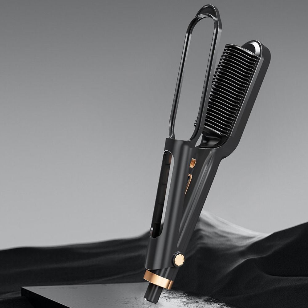LED Digital Display Electric Hair Straightening Comb Anti Scald Portable Hair Straightener  Home