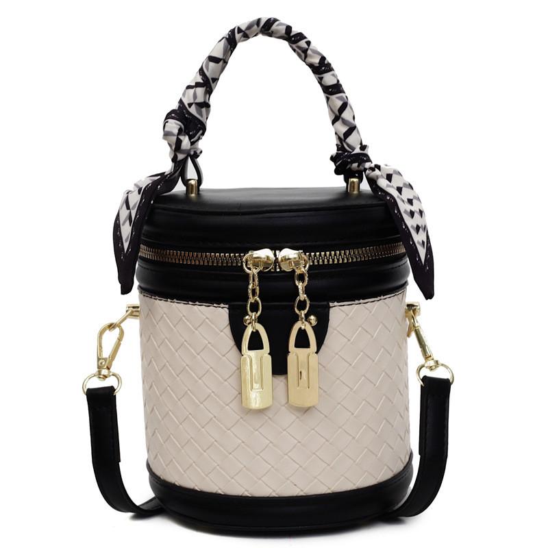 Pu Water Bucket Bag For Women With Quilted Design And Zipper Closure For Daily Use