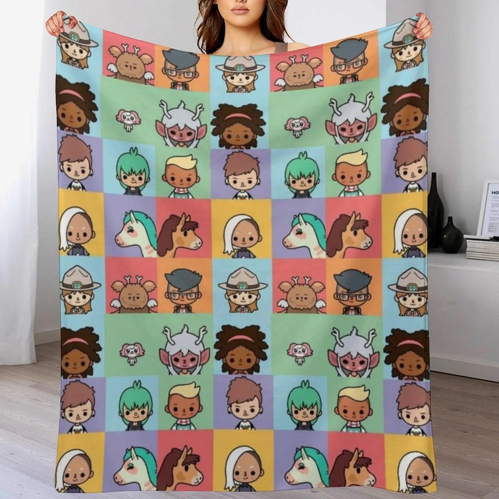

Toca box Throw Blanket Cozy Warm Blanket for Bed Room Decor 102x76cm(40x30in)