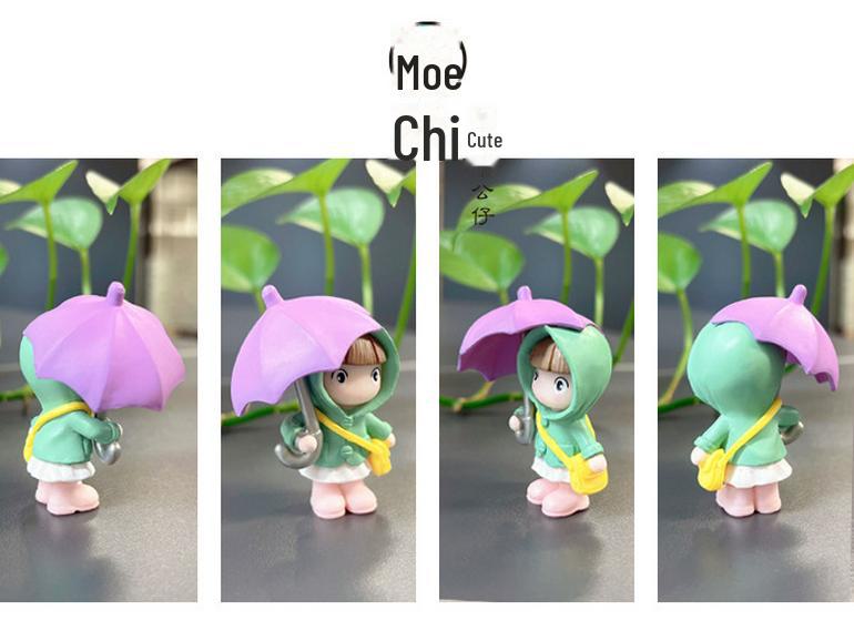 Umbrella Couple Ornaments for Cake Decorating and Home Decor