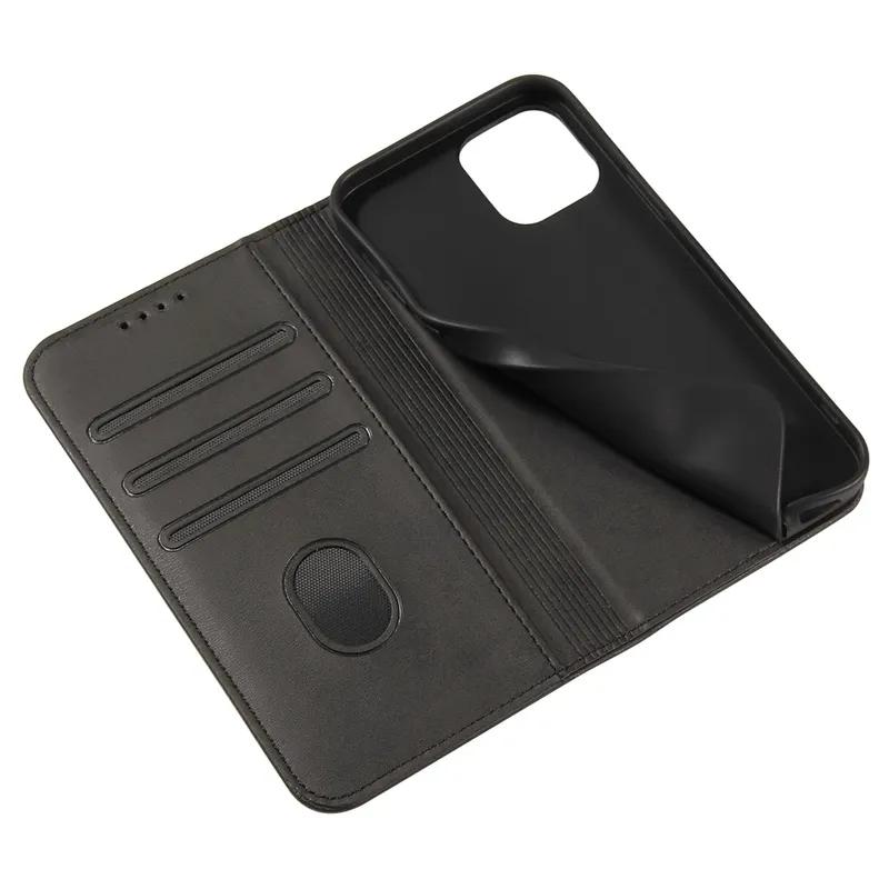 Magnetic Case for Coque iPhone 17 16 14 12 15 Pro Max Case for Funda iPhone 11 13 X XR SE Luxury Leather Flip Cover