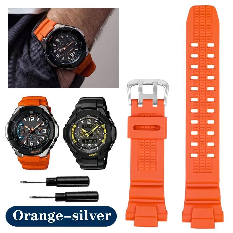 Für Casio Uhrenarmband GW-3000 GW-3500B GW-3000B GW-2000/1200 Serie Silikonkautschuk Uhrenarmband Armband Uhrenarmbänder