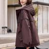 Women's Plus Size Fleece-Lined Hooded Parka - Petite Winter Fashion Coat