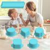 6er Set Cake Pop Form 3D Gedruckter Cake Lutscher Schneider und Stoßstange Ovale Backformen mit Tablett Lebensmittelqualität Herzformen