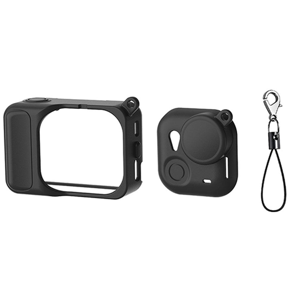 Silicone Protective Case For Insta360 GO Ultra With Anti Lost Strap Camera Lens Cap Protective Cover & Strap Camera Accessories