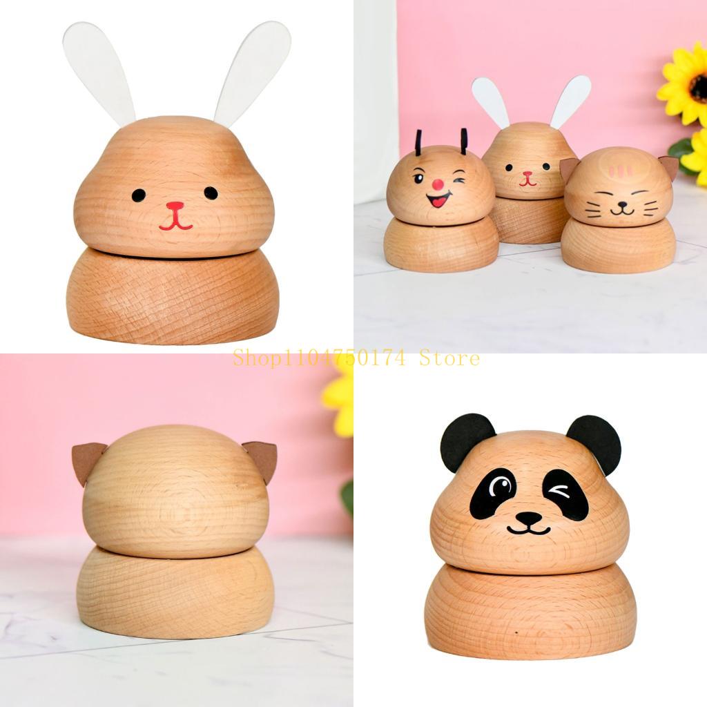 Handmade Animal Mushroom Music Box Christmas Melodies Table Top Decoration Top Sale