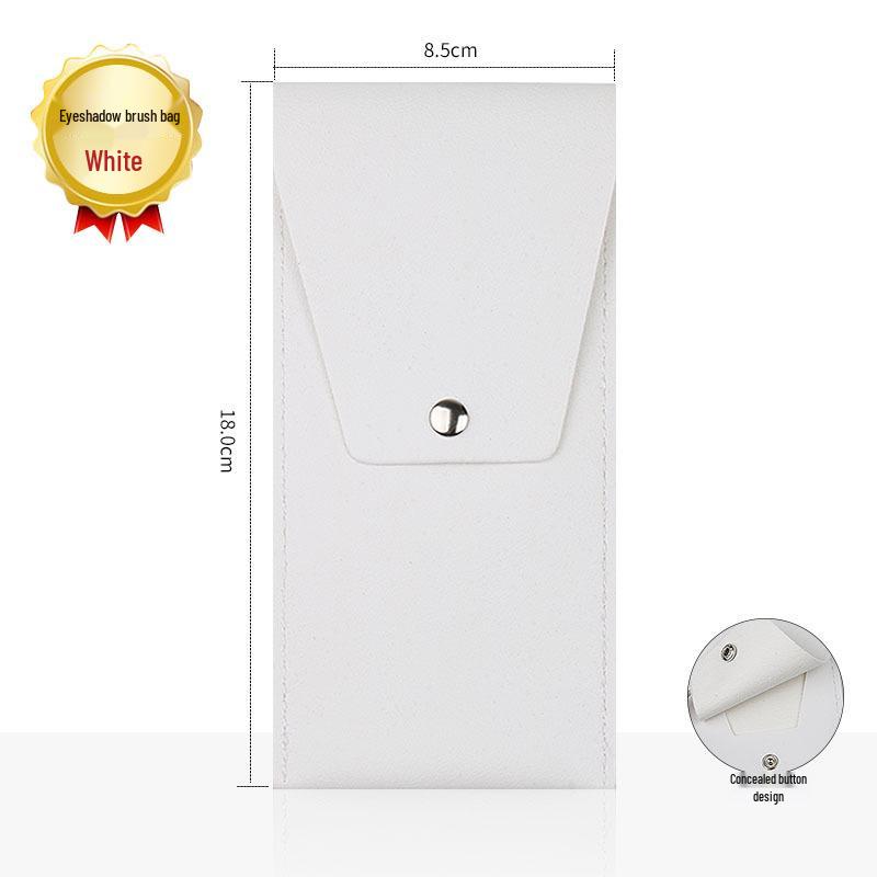 

High-End Portable Gradient Eyeshadow Makeup Brush Bag - Soft Leather, Colorful, and Stylish.