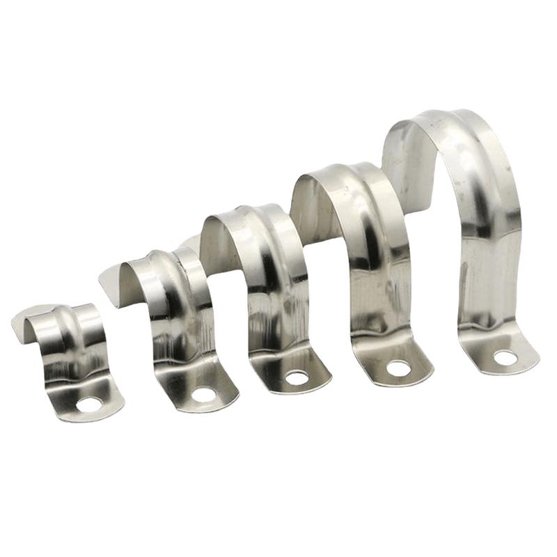 Jingmian 32MM Stainless Steel Saddle Pipe Clamps (10-Pack)