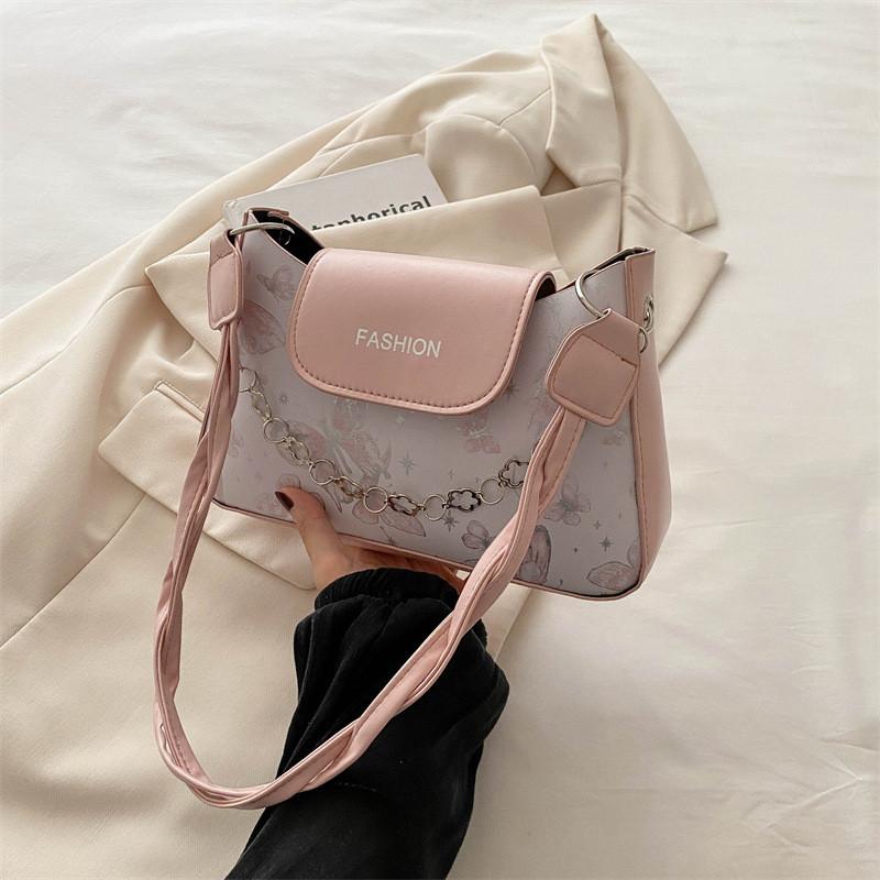 Trendy Korean Style Color Block Mini Bag Small Shoulder Crossbody Purse For Summer