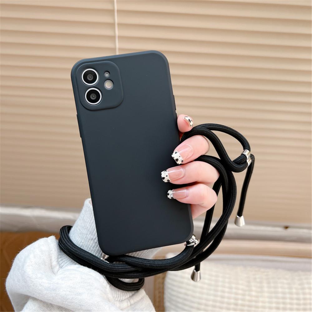 Crossbody Necklace Lanyard Cord Strap Phone Case For Xiaomi Poco X7 X6 X5 X3 Pro M8 M7 M6 F6 F7 F3 F4 POCO C65 C75 C85 Cover