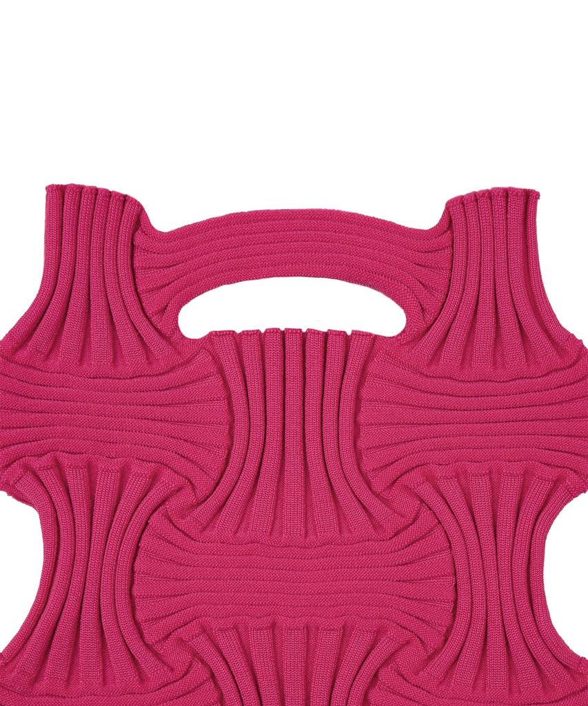 Pleatsmama Bow Bag Deep Pink