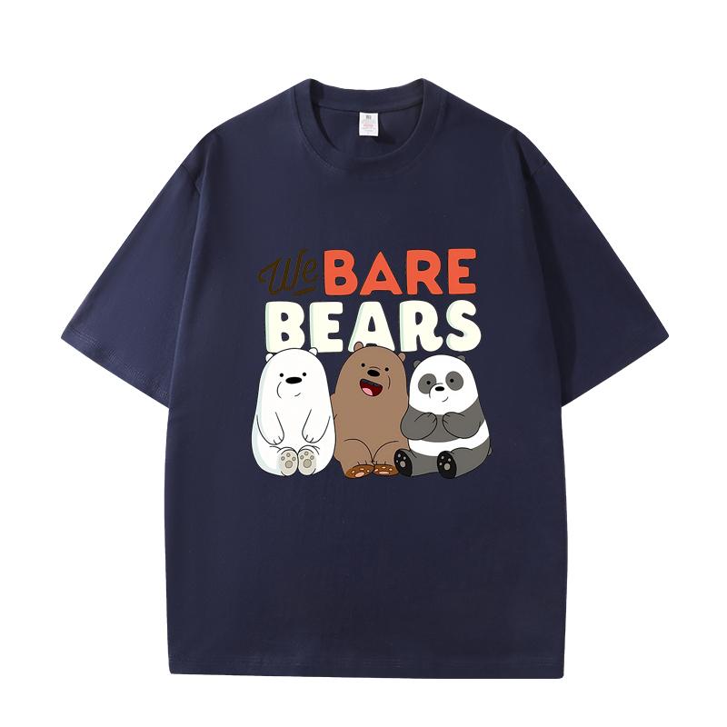 D06-86 MINISO 2026 Summer High-quality Printed Pure Cotton Shoulder Style Men's and Women's Round Neck Short Sleeved Couple T-shirt