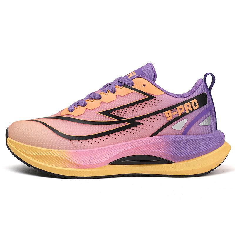 2025 Spring and Summer New Popcorn Carbon Board Running Shoes Medium and Older Children Men's and Women's Same Sports Shoes Casual Fashion