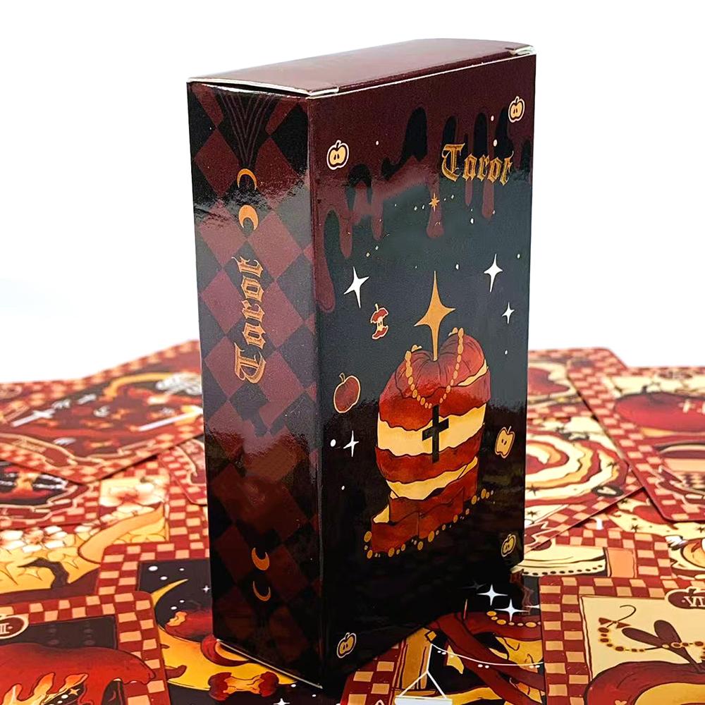 Carte dei Tarocchi Mazzo di Tarocchi di Halloween Divinazione Predittiva Tavola da Gioco, Gioco per Riunioni di Famiglia di Halloween, Regali di Natale