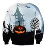 Autumn Winter 3D Printed Halloween Pumpkin Head Pattern Hoodie Fashionable Loose Large Casual Pullover Top Pullovers & Long Sleeves Men’s