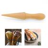 Eco-Freindly Natural Beech Wood Pizzelle Cone Roller Easy to Operate Housewares