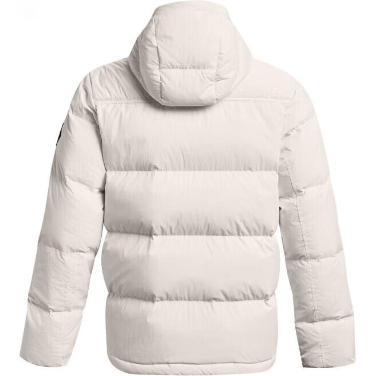 Under Armour ColdGear Infrared Lightweight Hooded Down Jacket Men Outerwear White 1378830-112