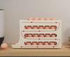 Eggs Holder for Fridge,4 Tiers Auto Rolling Fridge Egg Organizer,Space-Saving Egg Dispenser Holder,Holds 30 Eggs,Kitchen