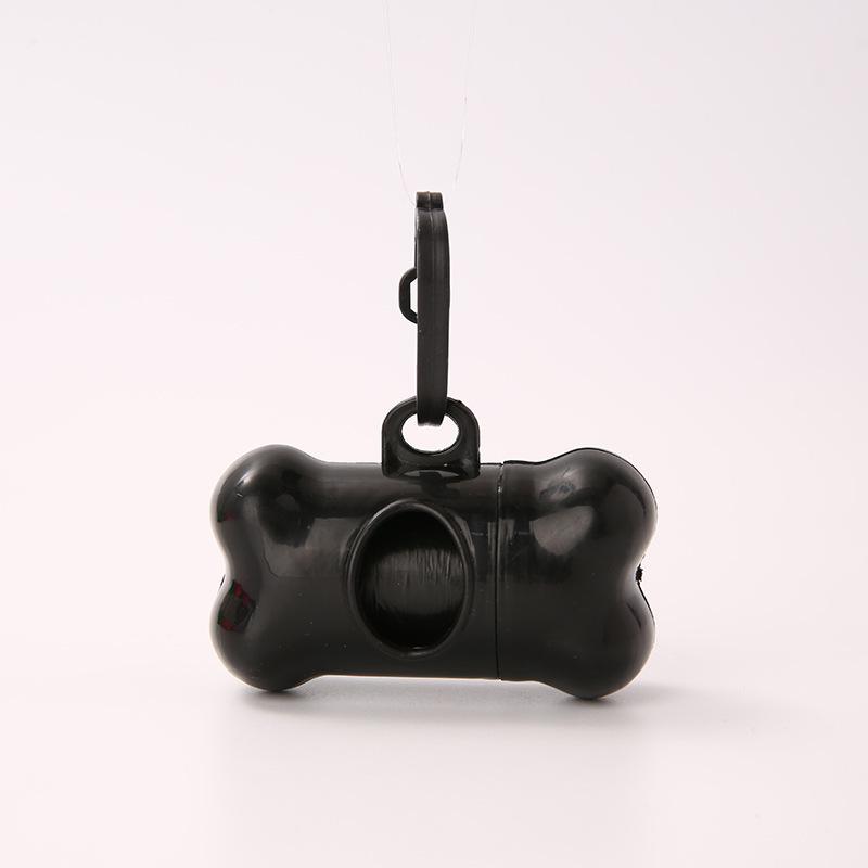 Portable Bone Shaped Pet Waste Bag Dispenser with Clip for Outdoor Use Convenient Dog Poop Bag Holder