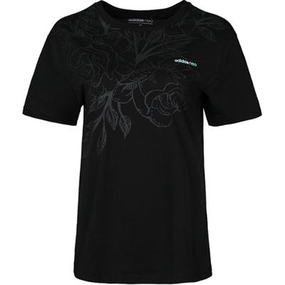 Neo Round Neck Comfortable Fashion Short Sleeve T-Shirt Women T-Shirts Black DU2401