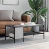 VidaXL Coffee Table with Shelf Sonoma Grey 100x51x40 Cm 837735