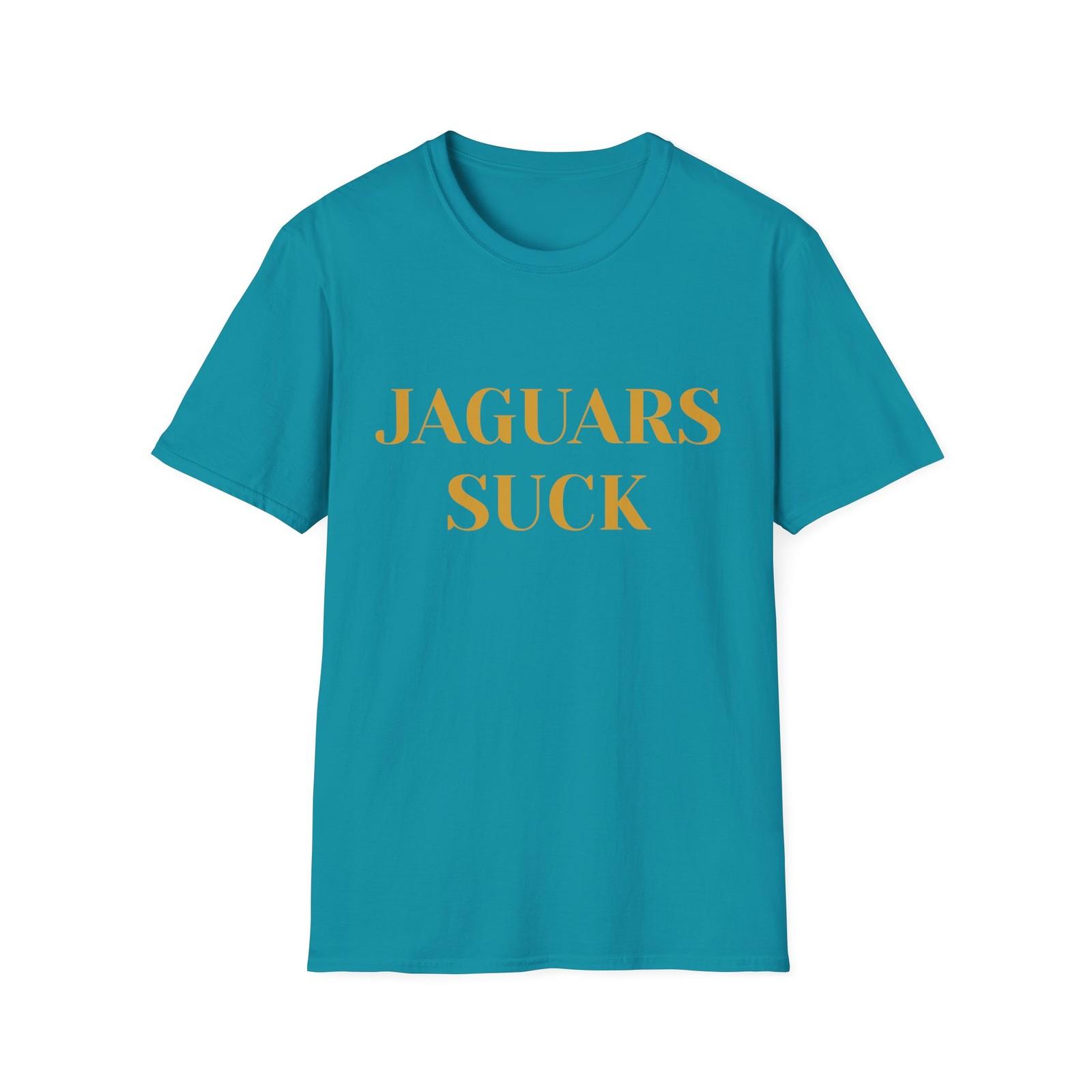 Jaguars Suck Football Softstyle T-Shirt - Sports Tee, Great Gift 3XL