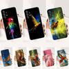 A-Animal Parrot Bird Phone Case For Samsung A51,71,30,S21,10,20,Ultra,FE,Lite, S22,23,9,PIus,Transparent, Silicone