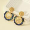 Retro Palace-Inspired Stud Earrings – Classic Vintage Jewelry for Women’s Sophisticated Look